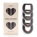 Heatless Hair Curler Set – 4PCS Velvet Overnight Blowout Rods for Heatless Curls, Jumbo Flexible Curling Rods to Sleep In, No Heat Curling Tools for Natural Waves and Curls Brown
