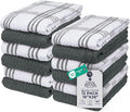 DAN RIVER Premium Kitchen Towels - [Pack of 12] 100% Cotton (16x 26 Inches) -Super Soft,Highly Absorbent, Quick Dry, Dish Towels for Kitchen Towels -Grey