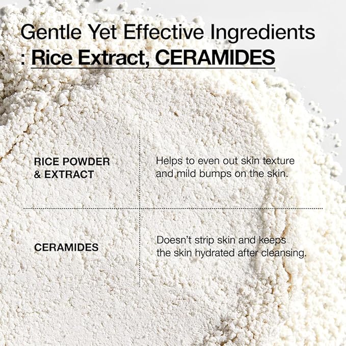 ANUA Rice Enzyme Brightening Cleansing Powder, Exfoliating Powder-to-Foam Cleanser, Smooth Texture & Clarity, Hydrating & Gentle Formula, Korean Skincare,1.41 fl.oz