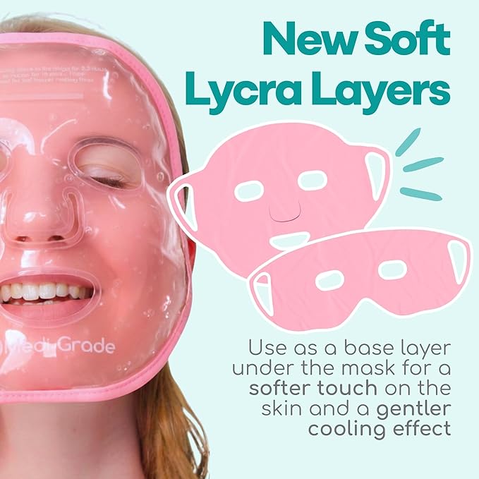 Medi Grade Cooling Face Mask Set Pink