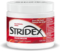 Stridex Medicated Acne Pads, Maximum, 55 Count – Facial Cleansing Wipes, Alcohol Free, Acne Treatment for Face, For Moderate Acne, Smooth Application