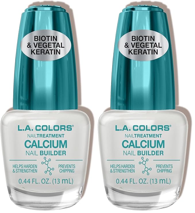 L.A. COLORS Salon Fabulous Nail Treatments, Calcium Nail Builder CNL525 (Pack of 2)