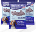 The Much-Loved Dog!™ Blueberry Dog Treats – Natural Biscuits for Small Dogs & Large Breeds – Healthy Puppy Treats for Small Dogs Made in USA, Training Snacks for All Breeds (3 Pack, Blueberry)