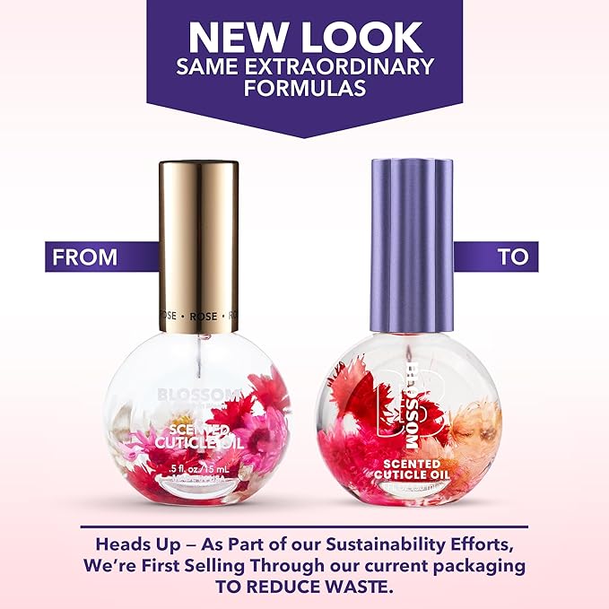 Blossom Cuticle Oil for Nails, Hydrating, Moisturizing, Gourmand Scented Nail Oil Cuticle Care, Infused with Real Flowers, Made in USA, 0.5 fl. oz, Chocolate Truffle