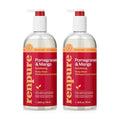 Renpure Pomegranate & Mango Exfoliating Body Wash - Cleanses, Exfoliates, Moisturizes & Rejuvenates Skin - For All Skin Types - Pomegranate Extract, Mango Fruit Extract - 24 Fl Oz each, 2 Pack