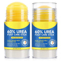 60% Urea with 2% Salicylic Acid Urea Foot Care Stick, 2PCS Heel Stick for Cracked Feet, Foot Care Cream Moisturizer for Dry Cracked Feet, Knees, Elbows, Hands