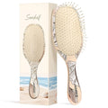 AIMIKE Paddle Hairbrush for Women & Kids – Gentle Hair Brush Detangler for Fine Thin Hair, Soft Flexible Bristles Smooth Knots Painlessly, Makes Brushing Fun for Kids, Works on Wet Dry Hair