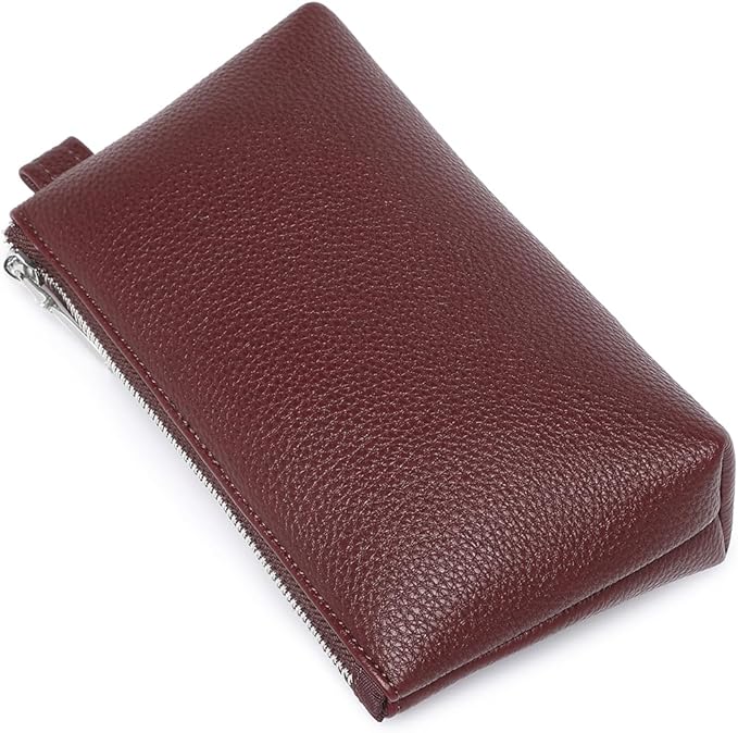 PU Leather Makeup Simple and Convenient Handbag Small Exquisite Storage Bag (PU/Caramel Color)