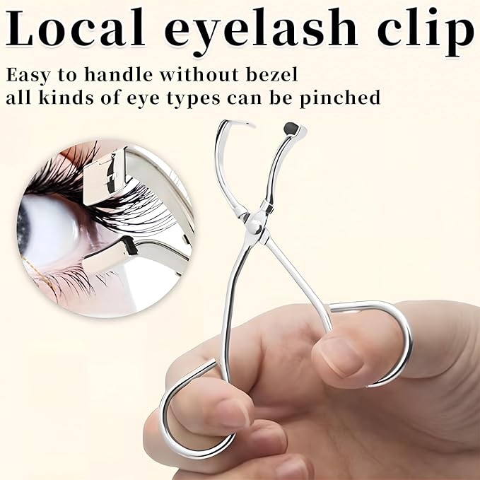 Eyelash Curler,Lash Curler for Short Lashes,Comfort Grip， Just Dramatically Curled Eyelashes for a Lash Lift in Seconds (Silver)