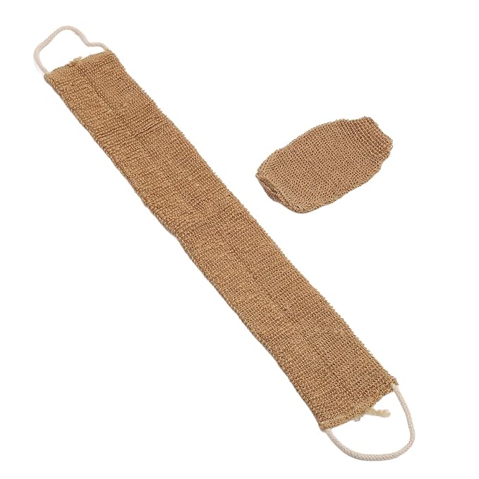ZJchao Back Scrubber Strap Long Handle Back Scrubber Bath Glove Set with Exfoliating Textured Surface for Deep Cleaning Home Travel