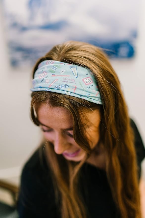 Maven Thread 4" Wide Workout Headbands for Women (2 Pack) – Non-Slip Sweatbands for Gym, Running & Yoga