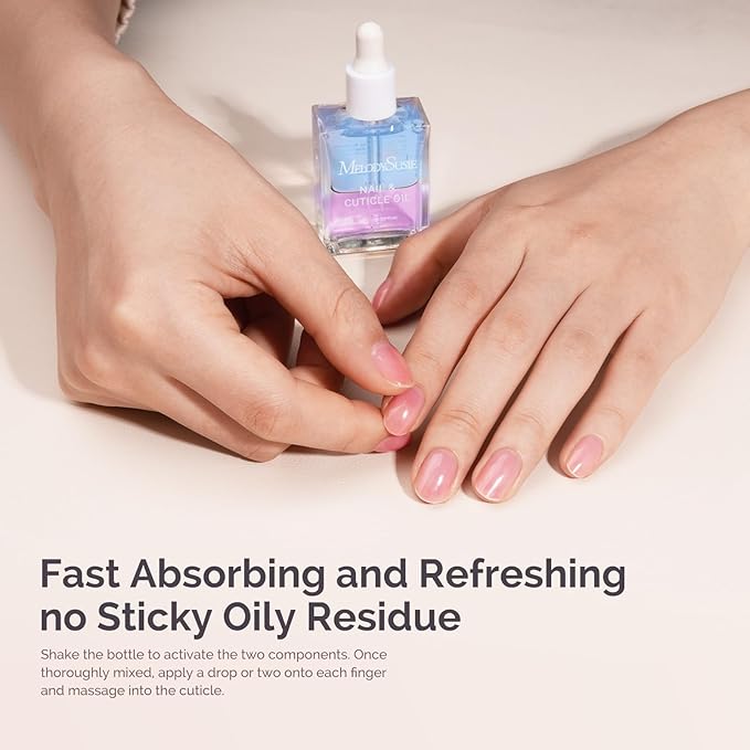 MelodySusie 15ML Cuticle Oil,Nail Strengthener with Jojoba& Vitamin E,Nail Growth that Repairs Cuticles & Promotes,Moisturizes & Conditions Dry Skin,Lavender