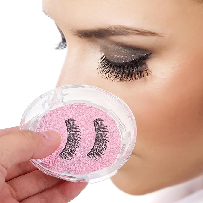 3 Pcs Empty Eyelash Case Holder Container Storage Organizer for False Lashes - Crystal Plastic Travel Individual Lashes Holder - Paper
