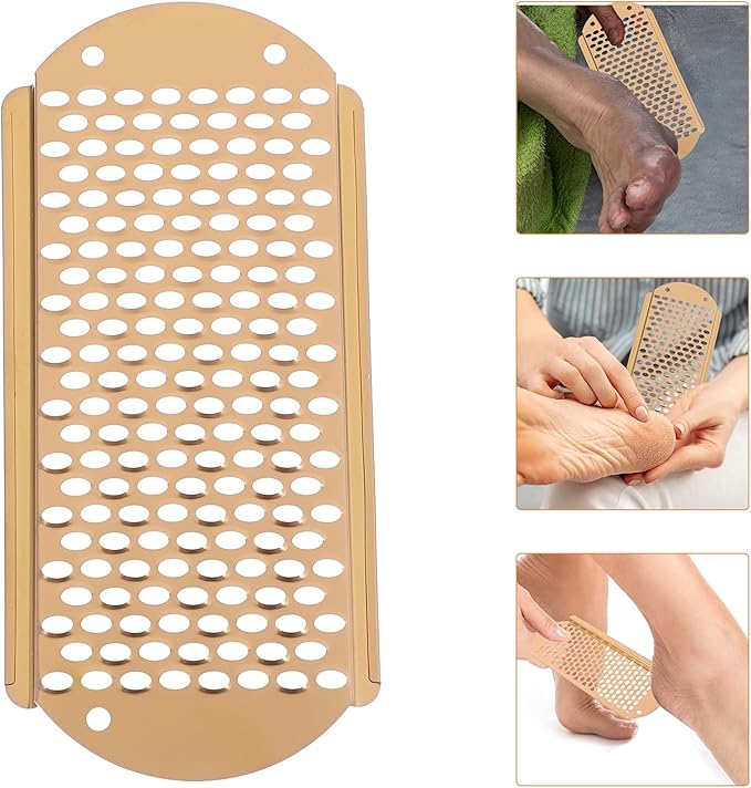 3pcs Foot File Replacement Blades, Stainless Steel File Callus Tool Corn Remover Skin Remover Foot File Tool Feet Shaver Dead Skin Convenient Foot Scraper (Gold)