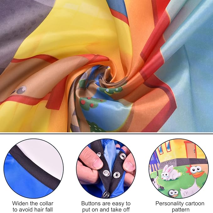 Kids Barber Cape - Professional Hair Cutting Cape,Salon Capes for Hair Stylist Shampoo Haircut Cape Barber Supplies
