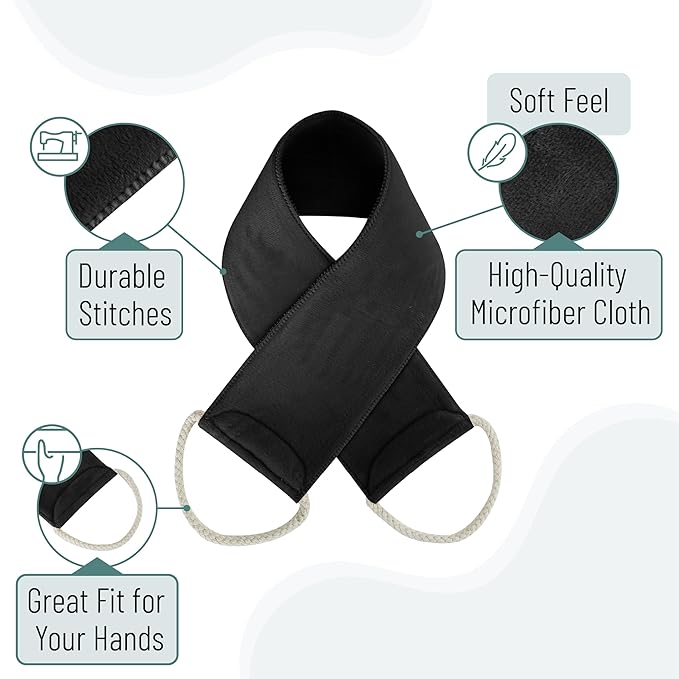 Slick- Lotion Applicator for Your Back, Black, Easy Application of Lotions and Creams, Smooth and Even Application to Entire Back, Sunscreen Applicator for Back