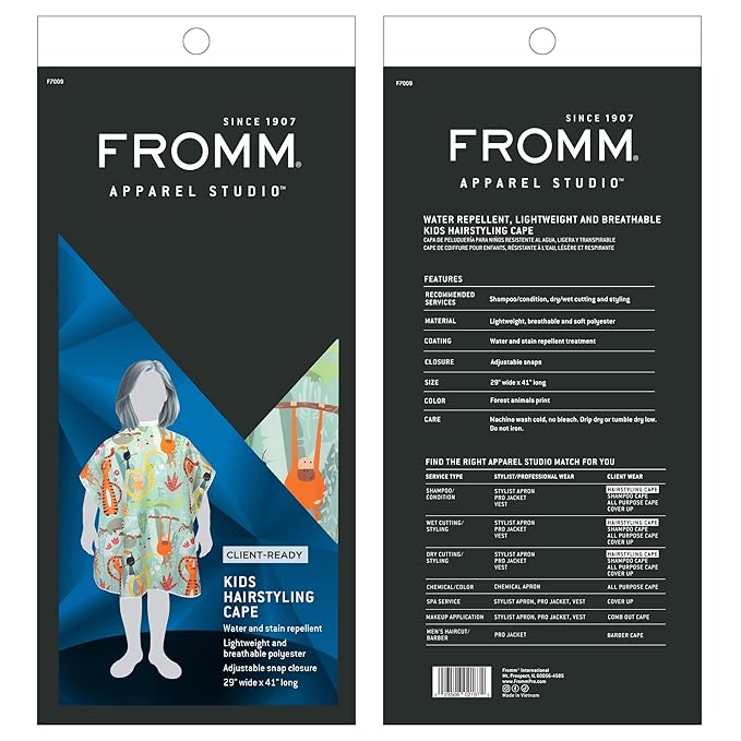 Fromm Kids Hairstyling Cape, 29" x 41"