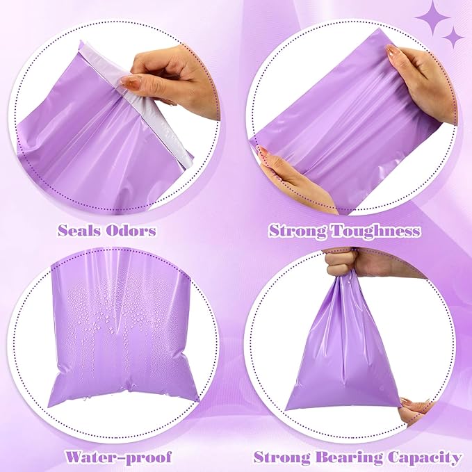 Fulmoon 300pcs Sanitary Napkin Disposal Bag Disposable Sanitary Bag Personal Care Disposal for Tampons Trash Bags period Tampon Bags for Women Privacy Handling Sack Diaper Sack(Purple)