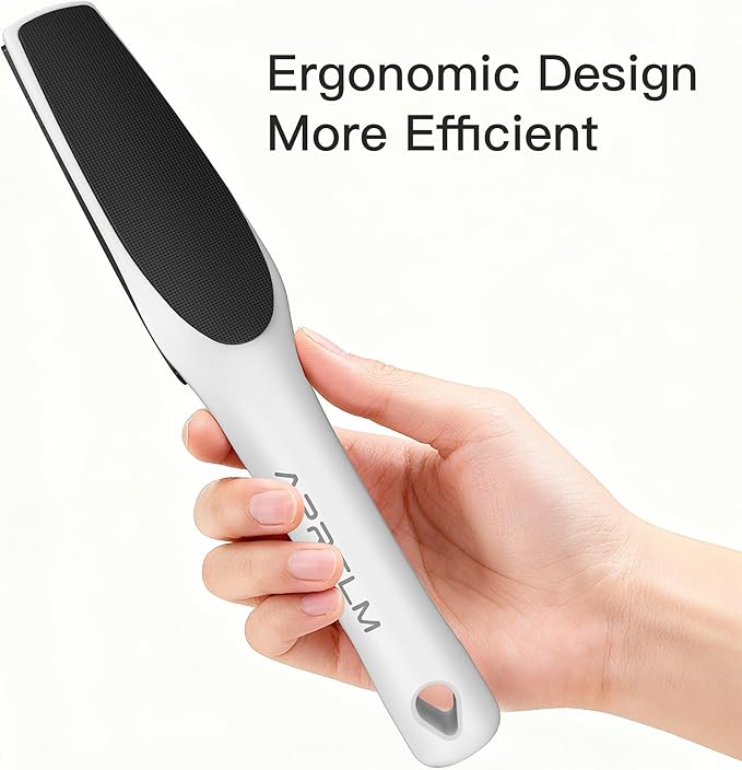 3-Sided Nano Glass Foot File, 3-in-1 Coarse/Medium/Fine Foot Callus Remover, Professional Callus Remover for Feet Hard Skin Smooth Polishing (White)