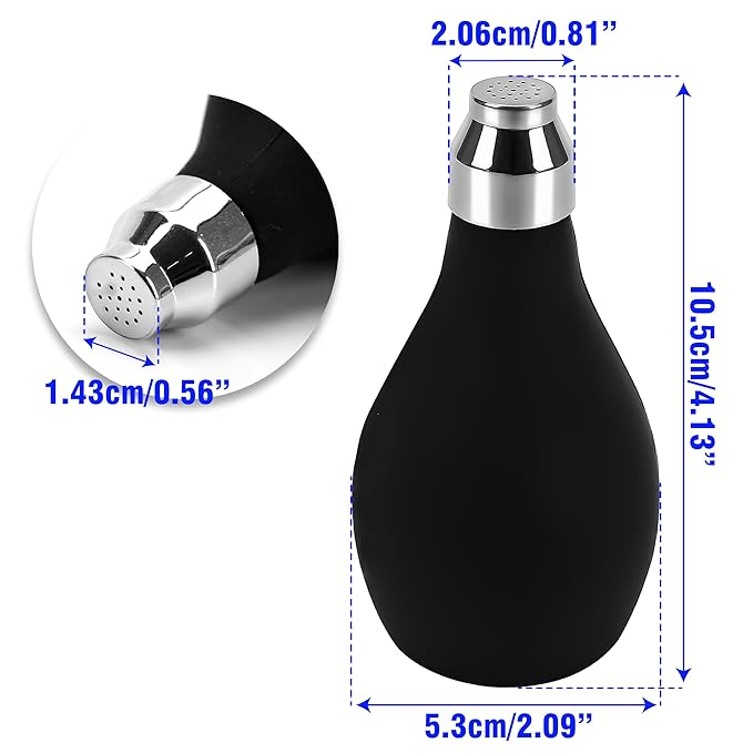 Powder Barber Spray Bottle, Empty Dispenser Blower, 3.38oz/100ml Refillable Hair Fiber Applicator Use Dry Shampoo, Gently Release Cornstarch Onto Neck Area, Make Client Comfortable After Hair Cut