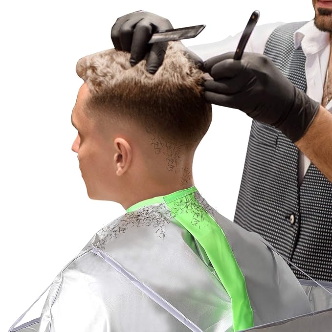 Hair Cutting Capes Umbrella for Adults, Barber Cape Cloak Cape for Home and Salon Use, Keep Hair Off Clothes and Floor
