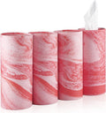 SINGARO Car Tissue Holder, 4 Pack Car Cup Holder Facial Tissues with Travel Tissue Bag, Quick and Convenient Flower Combination Car Tissue Box(4 Canisters/200 Tissues) Orange