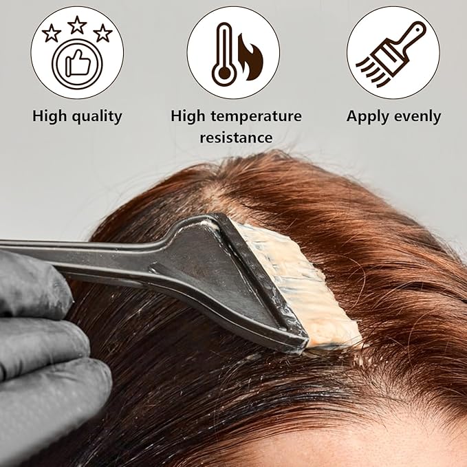 12 Pcs Hair Dye Brush Applicator Kit, Small Flat Head Hair Color Brushes for Women Men, Hair Coloring Brush SetHair Dye Applicator Brushes, Tint Dyeing Dying Tools Kits