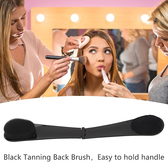 Self Tanning Back Applicator, Reusable Sponge Folding Tanning Back Applicator Lotion Applicator Sunscreen Cream Applicators Streak Tan for Complete Bronze Skin