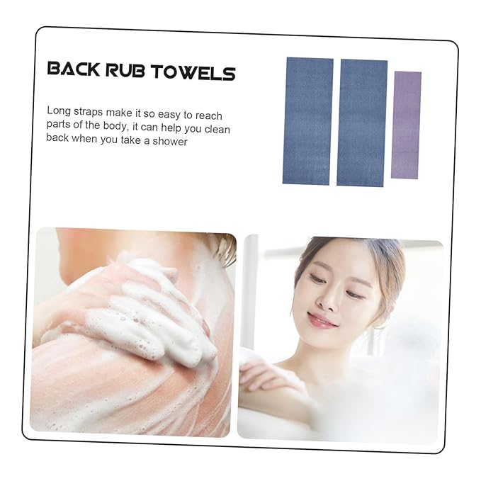 6 Pcs Back Rub Exfoliating Back Scrubbers Bath Towel Back-pulling Strip Back Scrubber Strap Exfoliating Bath Strap Exfoliating Bath Cloth Shower Scrubbing Towel Bathing Supplies