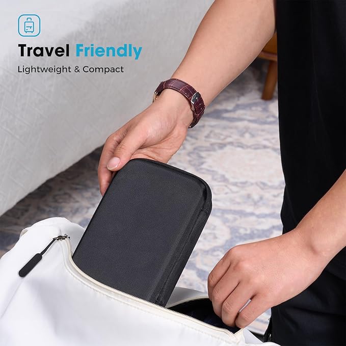 ProCase Hard EVA Travel Case for Electric Hair Clipper Trimmer, Protective Storage Organizer Bag for Beard/Body/Bikini Trimmer & Shaver -Black