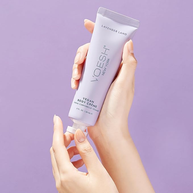 VOESH Vegan Body Creme - Skin Moisturing Cream, K-Beauty Korean Skincare, Lavender Land - 3oz