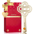 Simetra Detangler Hair Brush for Woman and Men, Original Detangling Brush for Curly Hair/Fine &Thick/Wet & Dry Hair, Flexible Bristles Hairbrush - Natural Crystal Inlay & 14K Gold Plating