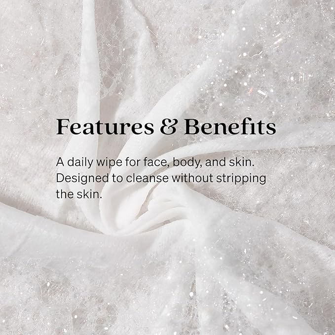 Loved01 Face & Body Cleansing Wipes, John Legend Skincare, Oil Free, No Rinse, Green Tea Extract, Blemish Prone Skin, Lavender Scent, On the Go, Vegan & Cruelty-Free, 2-Pack, 48 Wipes