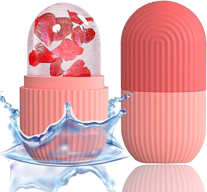 Ice Face Roller Silicone Facial Cube for Eyes Neck Massage Remove Dark Circle Pore Shrink Face Beauty Skin Care Ice Mould