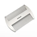 Airisland Dual Action Stainless Steel EDC Credit Card Size Wallet Comb - Anti-Static Hair and Beard Comb for Men