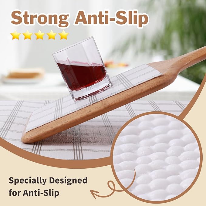 Shelf Liners for Kitchen Cabinets 12in x 30FT, Non Adhesive Drawer Liner White Square Thickened Shelf Liner Non-Slip Easy to Clean for Tool Box Refrigerator with Knife and Tape Measure