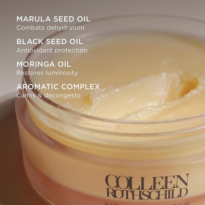 COLLEEN ROTHSCHILD Mini Radiant Cleansing Balm | Deeply Cleanses, Soothes, Removes Makeup & Impurities | Restores Luminosity | Calms & Decongests | Combats Dehydration (1 fl oz)