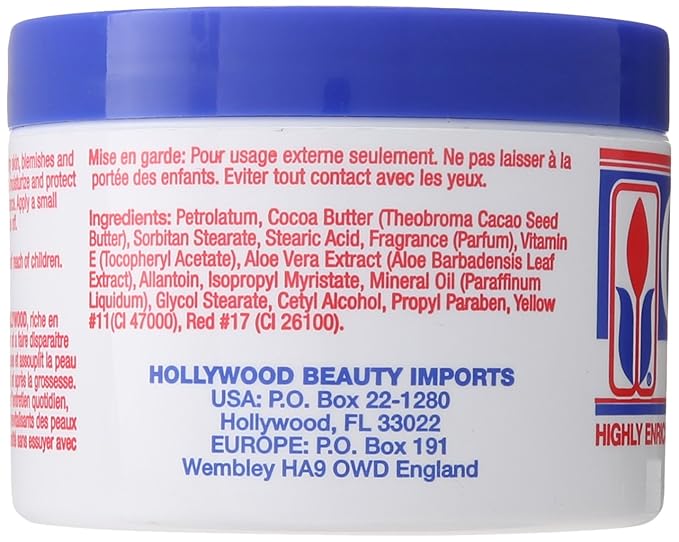 Hollywood Beauty Cream, Cocoa Butter, 7.5 Ounce
