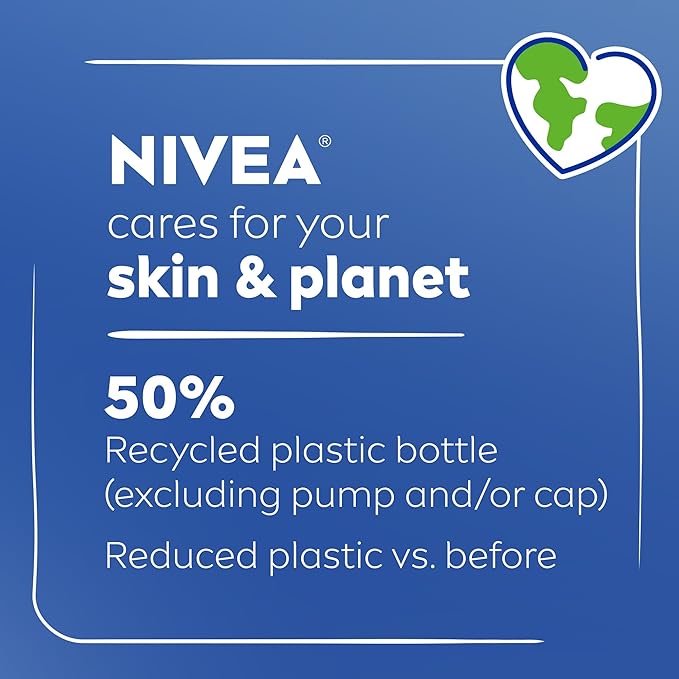 NIVEA Essentially Enriched Body Lotion for Very Dry Skin with Hyaluronic Acid,Almond Oil and Deep Nourishing Serum,72-Hour Body Moisturizer,16.9 Fl Oz Pump Bottle,(Pack of 4)