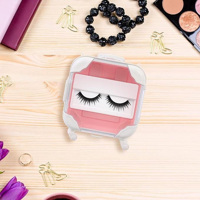 LIFKOME Creative Eyelash Storage Box Travel Case Compact Organizer for False Eyelashes Suitable for Travel and Daily Use