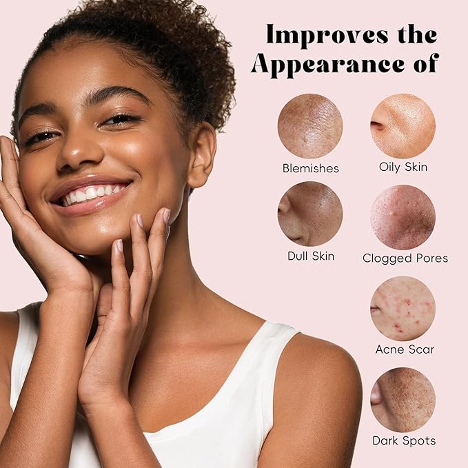 ANRCOLLECT 4-Pack Clay Face Mask Set (280g Total) - Vitamin C Turmeric, Charcoal BHA, Mugwort Salicylic & Purple Clay Masks for Deep Pore Cleansing, Oil Control & Blackhead Removal - Skincare Gift Set