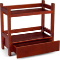Sorbus Bamboo Bathroom Counter Organizer – 2-Tier Shelf with Hidden Drawer for Vanity, Matcha Station, Bathroom Sink Organizer Countertop, Kitchen & Office Storage (13″ L x 6.5″ W x 12.6″ H) (Brown)
