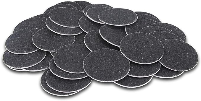 60pcs Replaceable Sandpaper Refill Discs for Electric Foot File Callus Remover Hard Dry Dead Skin Removal (Fine 180 Grit)
