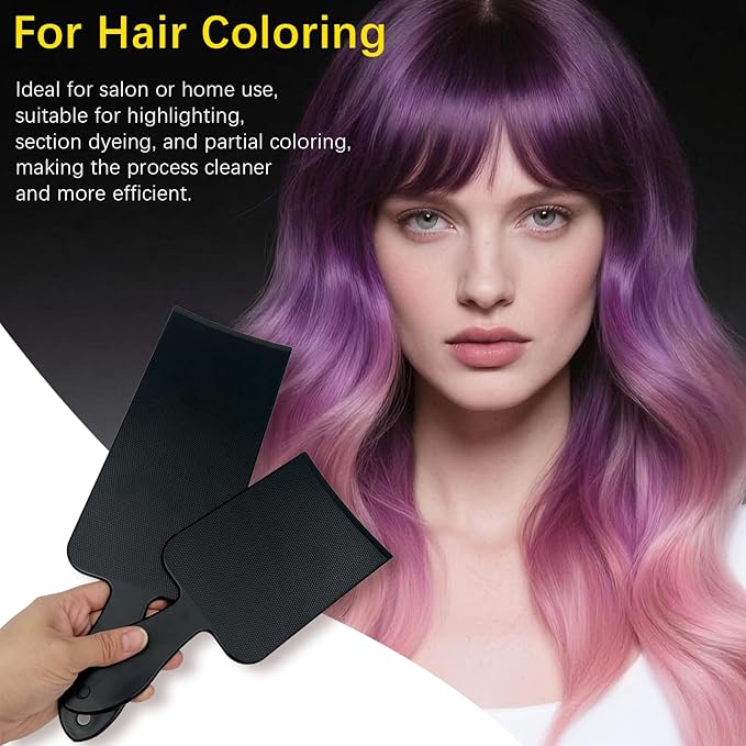 2PCS Balayage Paddle & Highlighting Boards – Long & Short Hair Dye Foil Boards for Coloring, Bleaching & Precision Hair Salon Tools