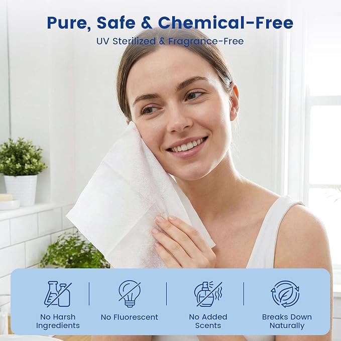 BigOtters Compressed Towels, 100PCS D isposable Face Towels for Travel Expandable Wipes Tablets with 2PCS Tube Containers for Survival Gear and Supplies Outdoors Camping Hiking Hotel