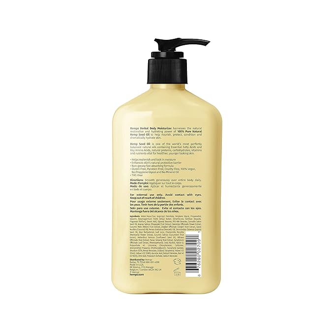 Hempz Body Lotion - Sweet Pineapple and Honey Melon - Daily Moisturizing Cream - 17oz,(Pack of 2)