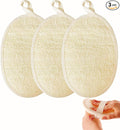 Natural Loofah Exfoliating Body Scrubber,Bath Shower Loofah Sponge for Women and Men,Made with Biodegradable Shower luffa Sponge,for Face and Body That Gets You Clean(3 PC)
