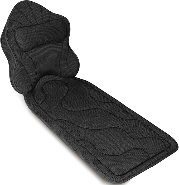 Full Body Bath Pillow for Tub-Extra Thick Bathtub Pillow with Head & Neck Support, Luxury Tub Pillow for Comfort, Non-Slip Bath Cushion for Women, Men & Seniors, Bathroom Accessories