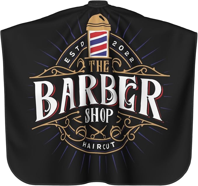 Adult Barber Cape, Professional Salon Haircut Capes, Haircut Kit Hairdressing Apron for Home Salon Barbershop