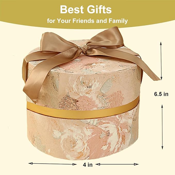 Large 6'' Body Powder Puff with Storage Container for Bath, Women's Body Powder Applicator and Oversize Powder Puffs (Yellow)